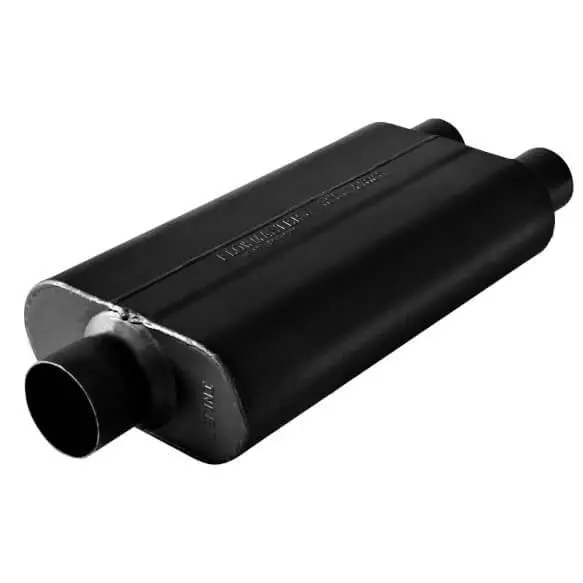 Flowmaster Stainless 50 Series Delta Flow 3" In 2.5" Dual Out Universal Muffler 1