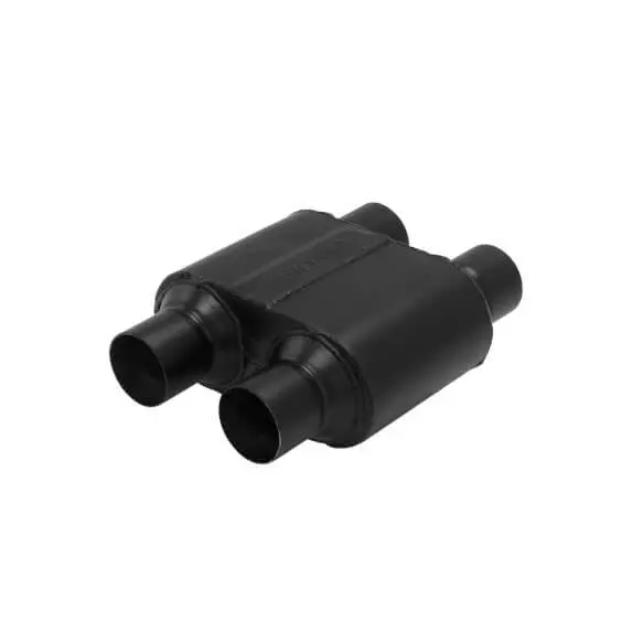 Flowmaster Super 10 Series Stainless 2.5" Dual Inlet/Outlet Universal Muffler 1