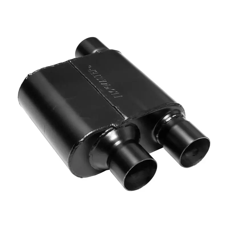 Flowmaster Super 10 Series Stainless 2.5" In 2.5" Dual Out Universal Muffler 1