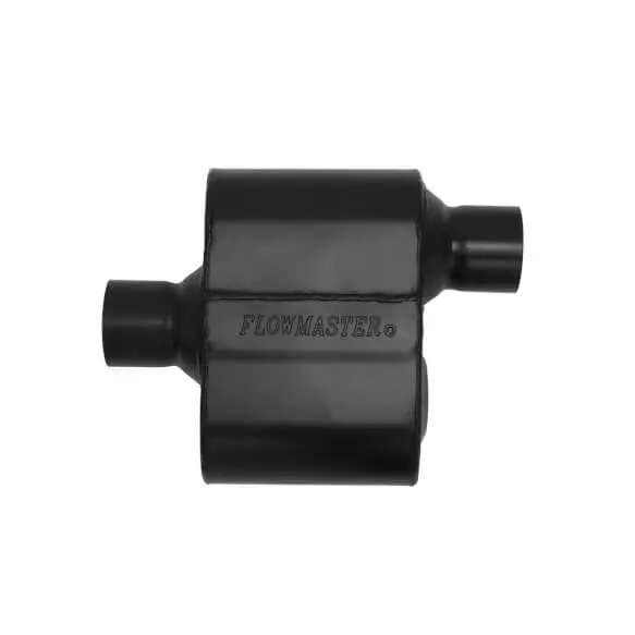 Flowmaster Super 10 Series Stainless 2.5" In 2.5" Offset Out Universal Muffler 2