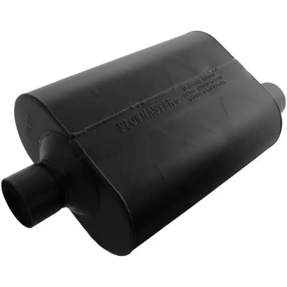 Flowmaster Super 40 Series 2.5" In 2.5" Offset Out Universal Chambered Muffler 1