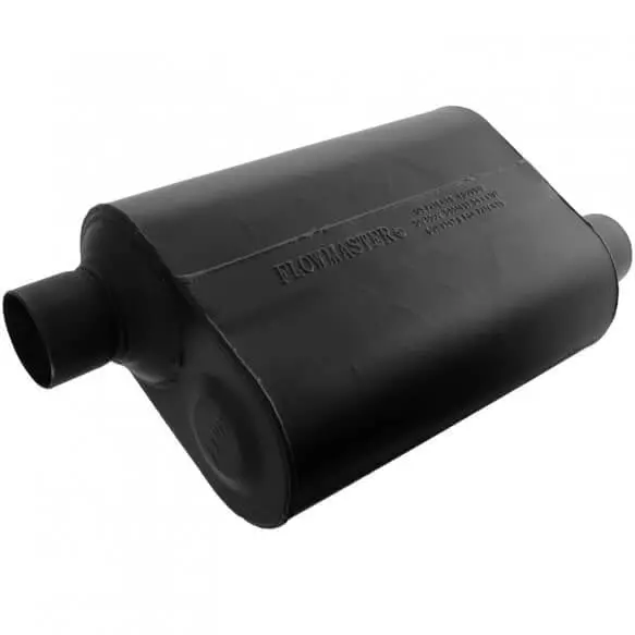 Flowmaster Super 40 Series 2.5" Inlet/Outlet Offset Universal Chambered Muffler 1
