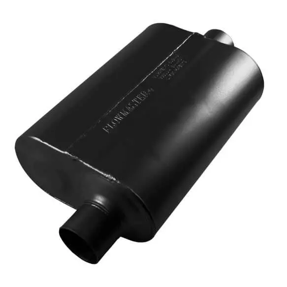 Flowmaster Super 40 Series Stainless 2.5" Offset In 2.5 Out Universal Muffler 1