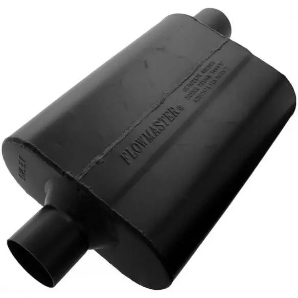 Flowmaster Super 44 Series 2.5" In 2.5" Offset Out Universal Chambered Muffler 1