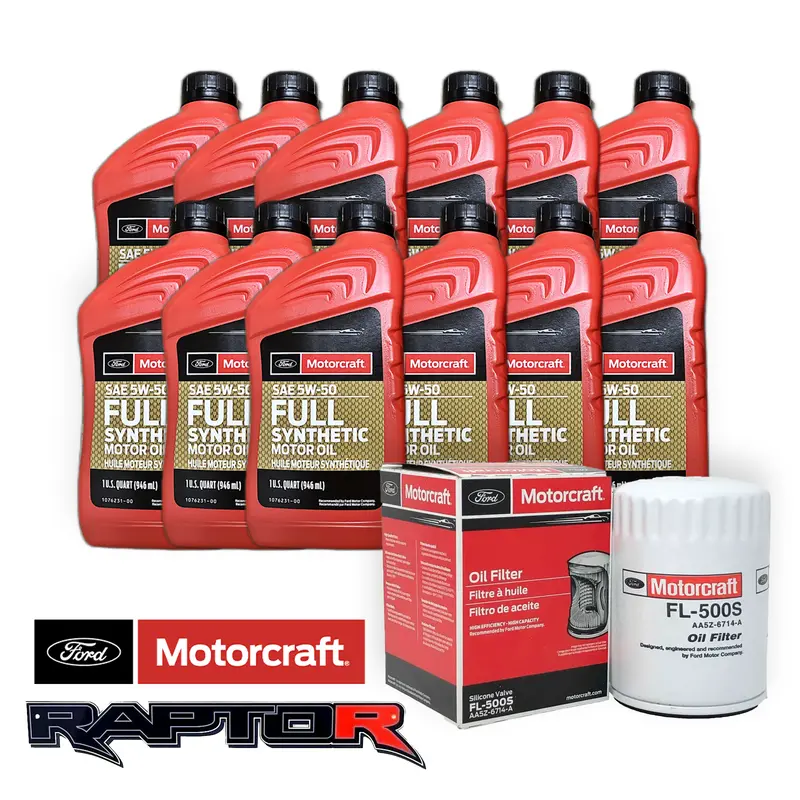 Ford Oem Motorcraft Oil Change Kit For 2023-2026 Ford Raptor R 5.2L V8 1