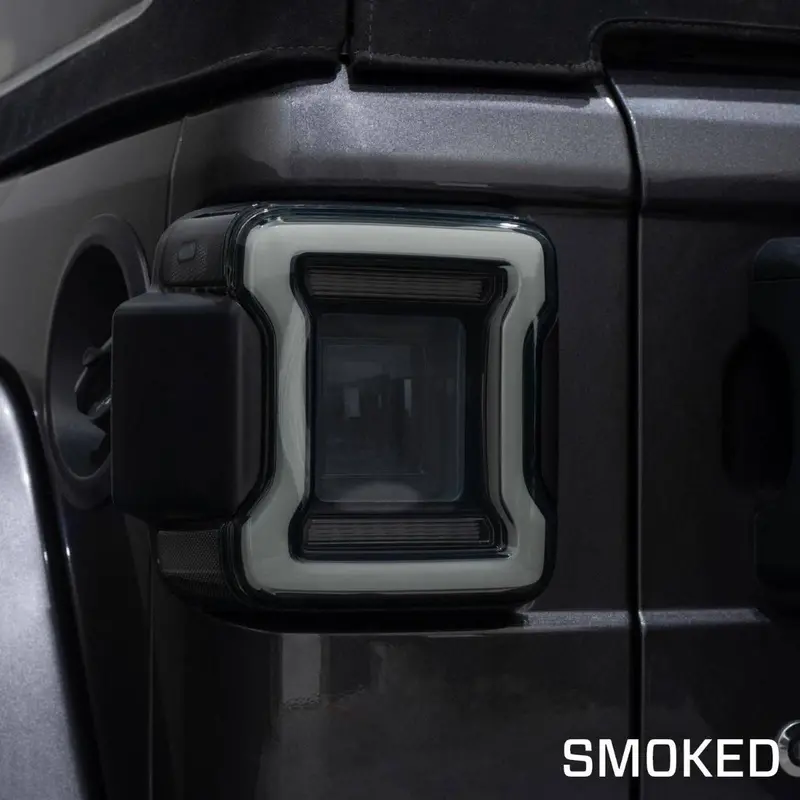 Form Lighting Led Smoked Sequential Tail Lights For 2018-2022 Jeep Wrangler Jl 2
