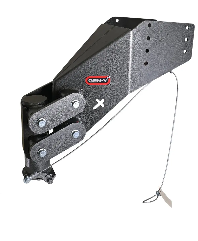 Gen-Y Executive Torsion-Flex Auto Rhino 5Th Wheel Pin Box Rep W/Gooseneck 2-5/16In Coupler 1