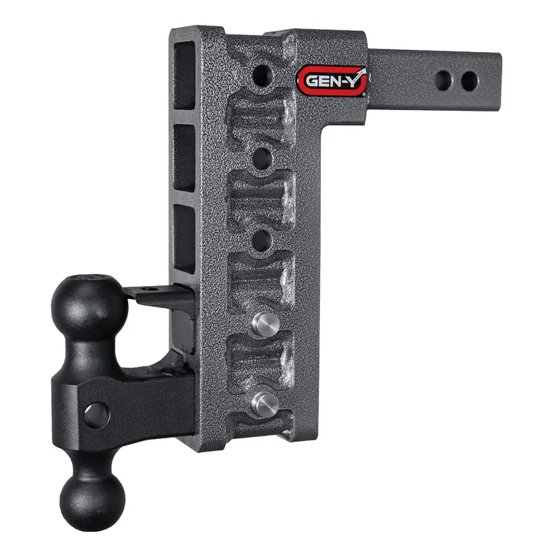 Gen-Y Mega Duty 10In Drop Hitch 16K Dual-Ball Mount Pintle Lock For 2In Receiver 1