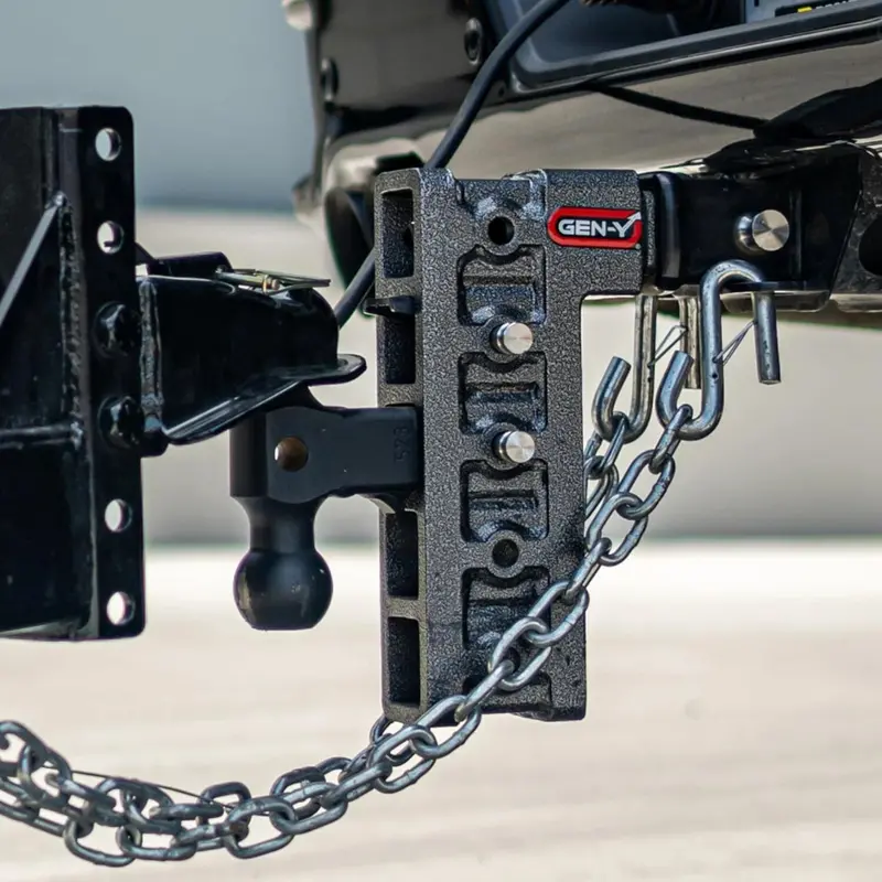 Gen-Y Mega Duty 10In Drop Hitch 16K Dual-Ball Mount Pintle Lock For 2In Receiver 2