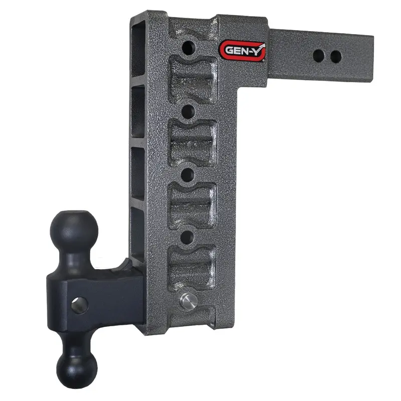 Gen-Y Mega Duty 12In Drop Hitch 21K W/ Dual Ball Mount For 2.5In Receiver Trucks 1