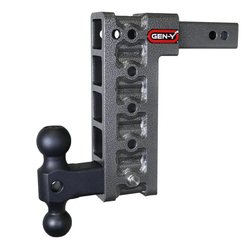Gen-Y Mega Duty 2In Shank 10In Drop 1500Lb Tw 10K Hitch W/Gh-031 Dual-Ball 1