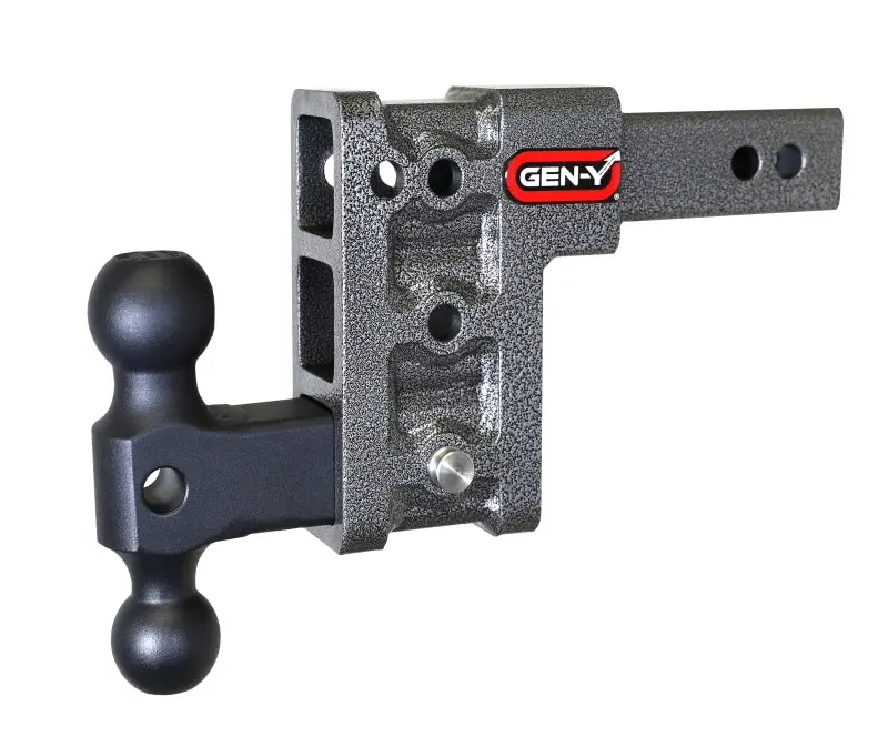 Gen-Y Mega Duty 2In Shank 5In Drop 1500Lb Tw 10K Hitch W/Gh-031 Dual-Ball 1