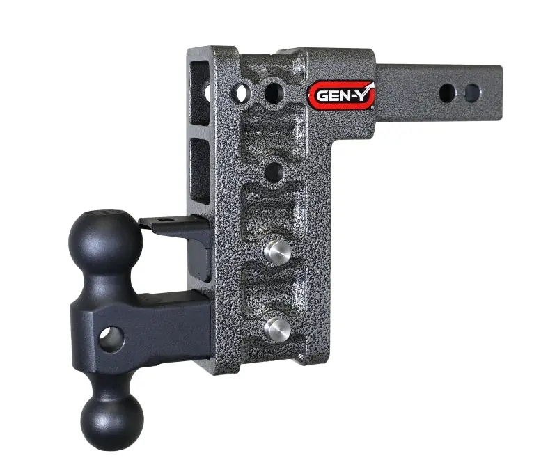 Gen-Y Mega Duty 2In Shank 7.5In Drop 1500Lb Tw 10K Hitch W/Gh-031 Dual-Ball/Gh-032 Pintle Lock 1