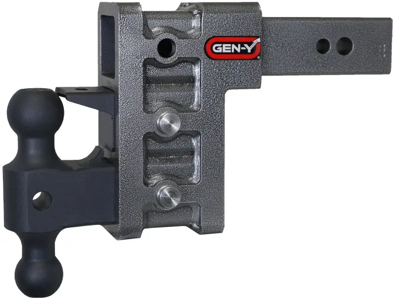 Gen-Y Mega Duty 6In Drop Hitch 32K Dual-Ball Mount Pintle Lock For 2.5In Receiver 1
