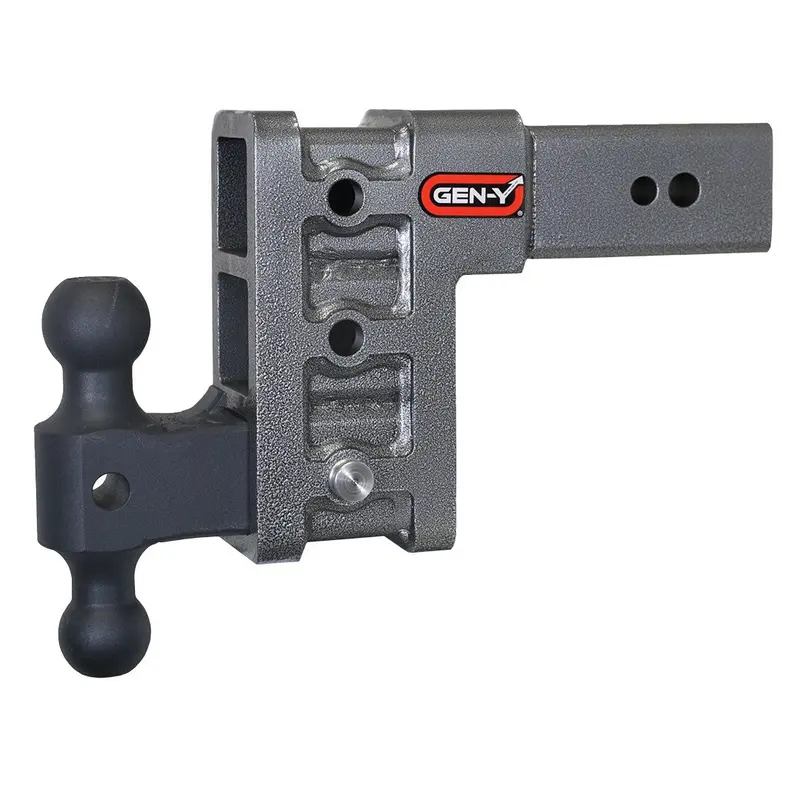 Gen-Y Mega Duty 6In Drop Hitch 32K Dual-Ball Mount Pintle Lock For 3In Receiver 1