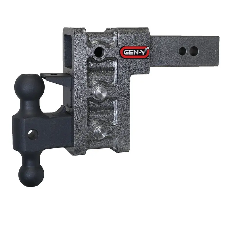 Gen-Y Mega Duty 6In Drop Hitch 32K Dual-Ball Mount W/ Pintle Lock For 3In Receiver 1