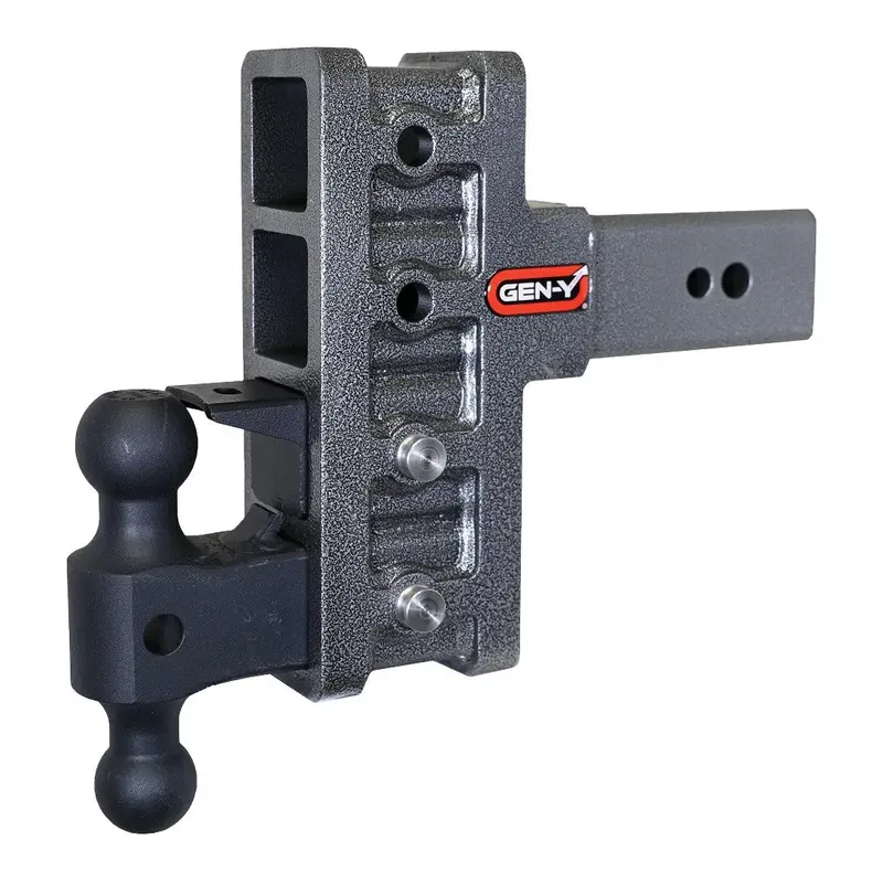 Gen-Y Mega Duty 6In Offset Drop Hitch 32K Dual-Ball Pintle Lock For 3In Receiver 1