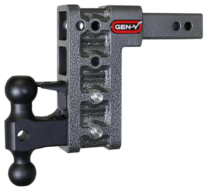 Gen-Y Mega Duty 7.5In Drop Hitch 16K Dual Ball Mount W/ Pintle For 2In Receiver 1