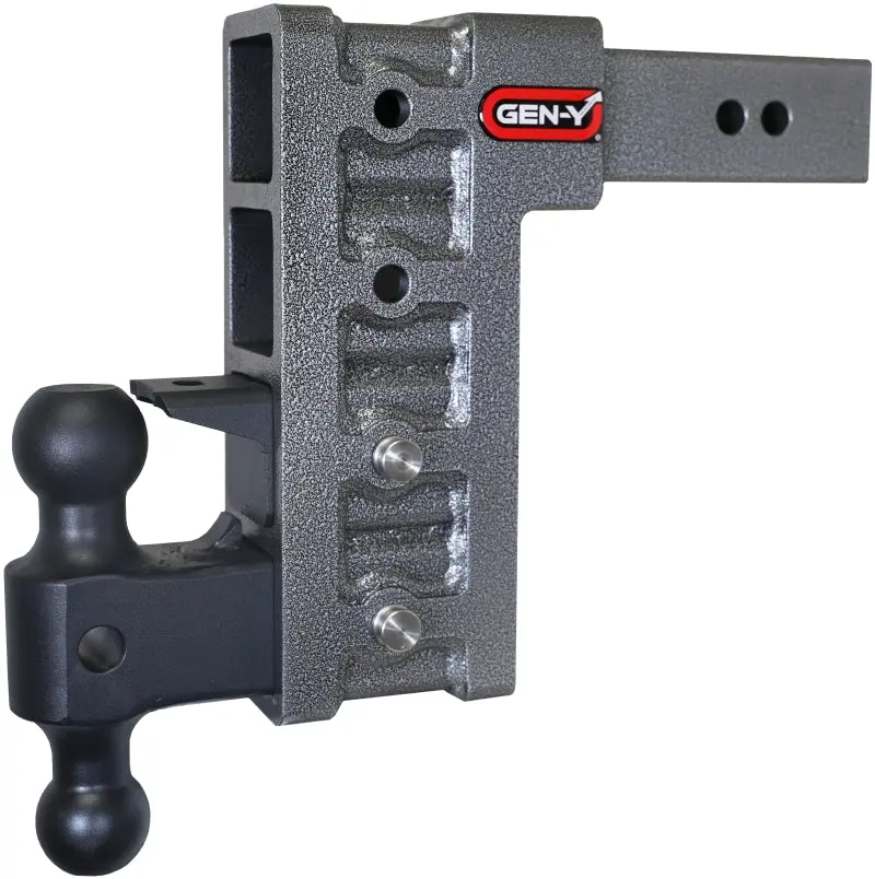 Gen-Y Mega Duty 9In Drop Hitch 21K Dual-Ball W/ Pintle Lock For 2.5In Receiver 1
