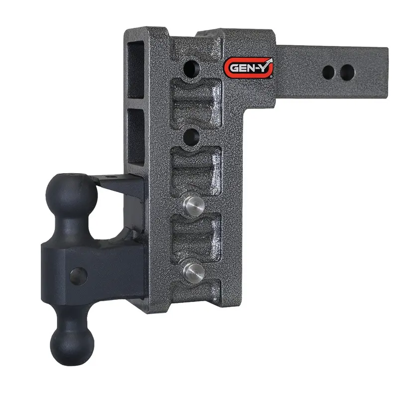 Gen-Y Mega Duty 9In Drop Hitch 32K Dual-Ball Mount Pintle Lock For 2.5In Receiver 1