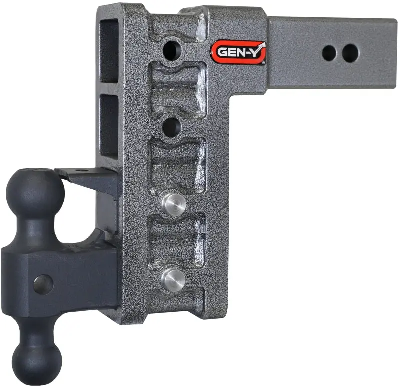Gen-Y Mega Duty 9In Drop Hitch 32K Dual-Ball W/ Pintle Lock For 3In Receiver 1