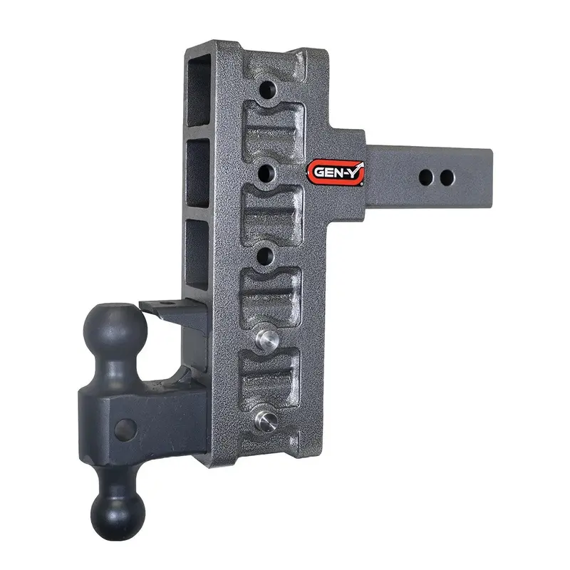 Gen-Y Mega Duty 9In Offset Drop Hitch 21K Dual-Ball Pintle Lock For 2.5In Receiver 1
