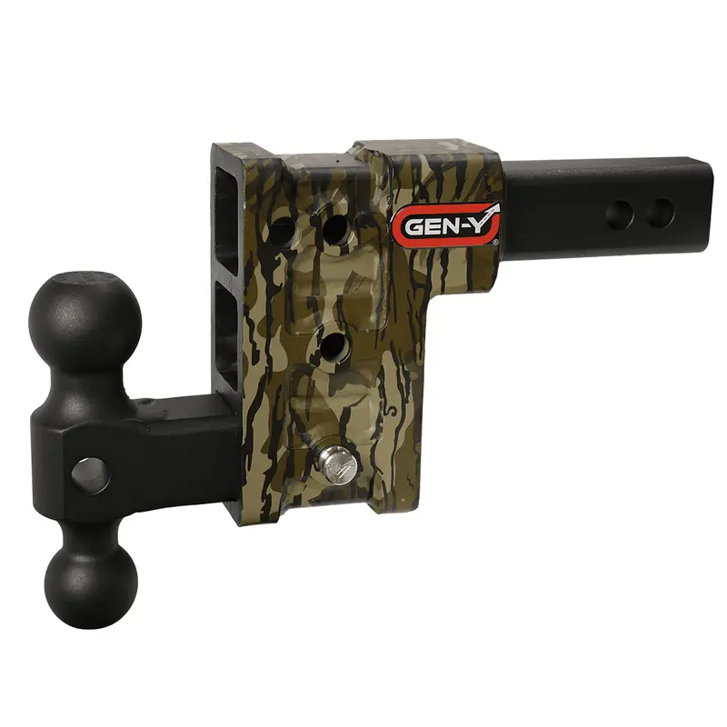 Gen-Y Mega Duty Mossy Oak 5In Drop Hitch 10K Dual Ball Mount For 2In Receivergh-313-Mo 1