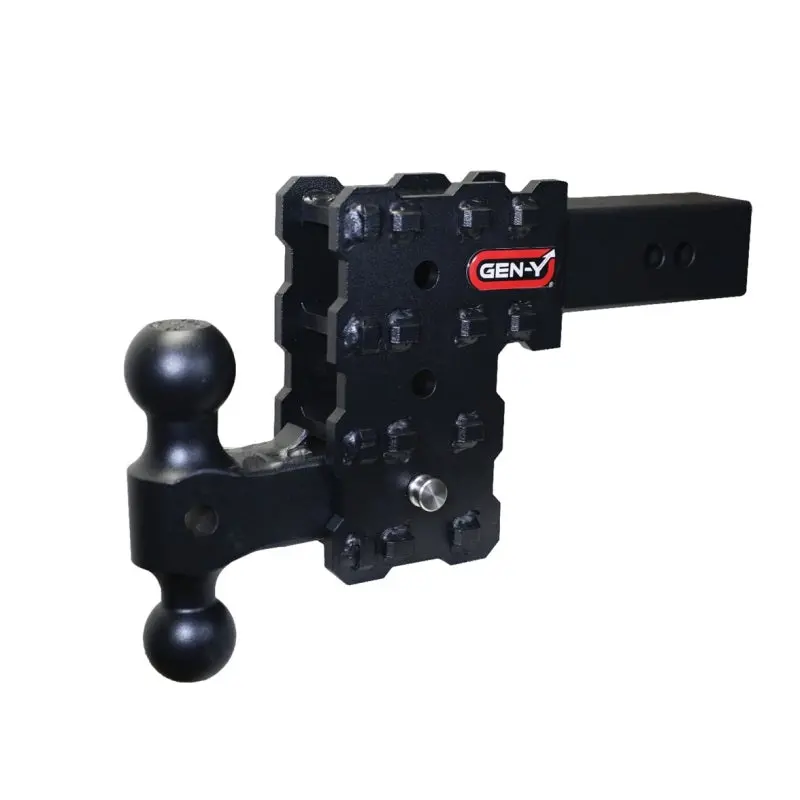 Gen-Y Phantom-X Black 5In Drop Hitch 16K Dual-Ball Mount For 2.5In Receiver 1