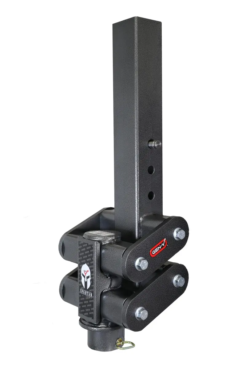 Gen-Y Spartan Torsion-Flex 5In Offset 4In Sq Tube Gooseneck 2-5/16In Coupler Standard Height 1