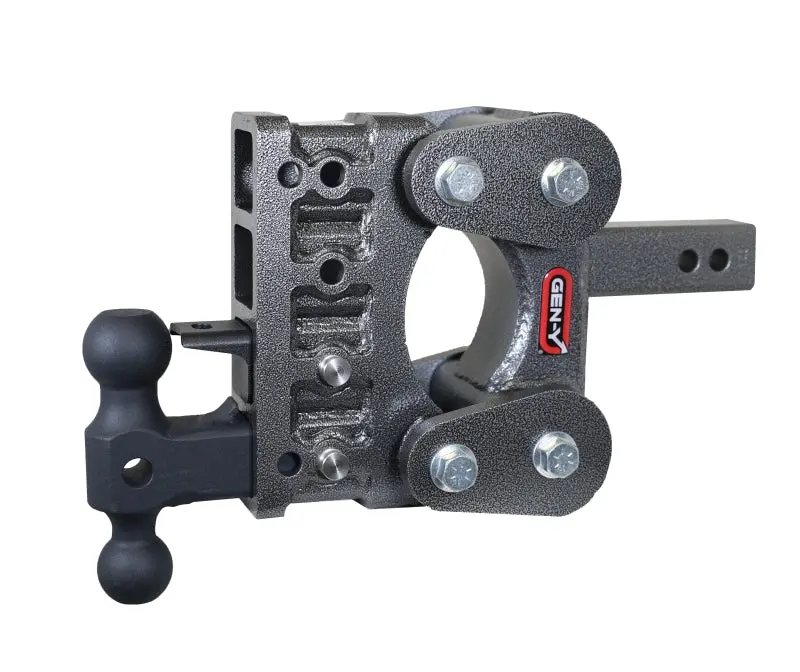 Gen-Y The Boss Torsion-Flex 2In Shank 5In Drop 16K Hitch W/Gh-051 Dual-Ball/Gh-032 Pintle Lock 1