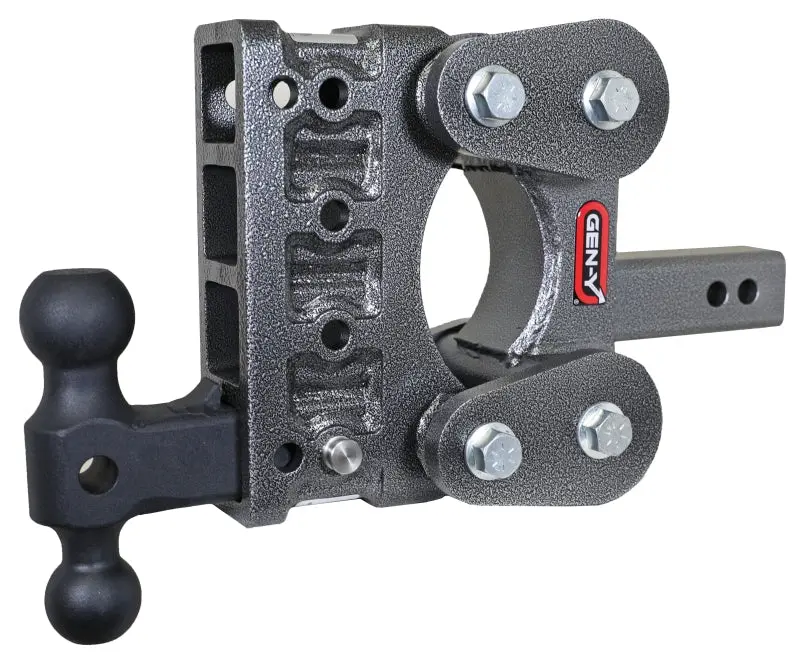 Gen-Y The Boss Torsion-Flex 2In Shank 5In Drop 1700Lb Tw 16K Hitch W/Gh-051 Dual-Ball 1