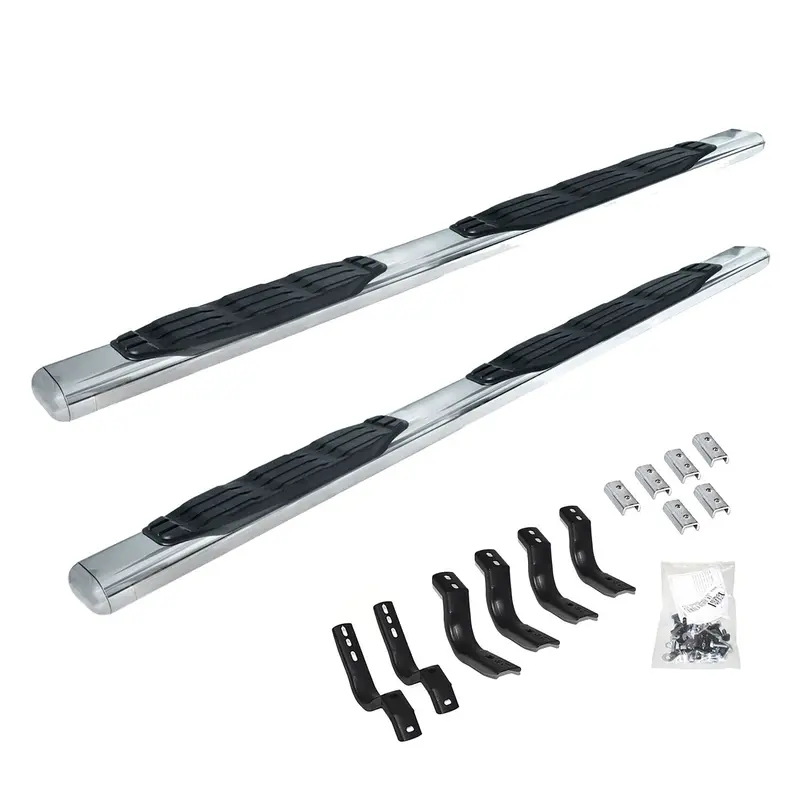 Go Rhino 104449987Ps - 4" 1000 Series Sidesteps & Bracket Kit - Stainless Steel 1