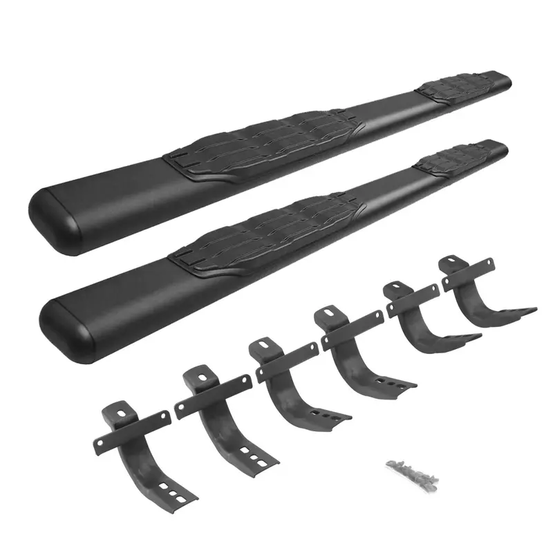 Go Rhino 105412973T - 5" 1000 Series Side Steps With Mounting Brackets Kit - Textured Black 1