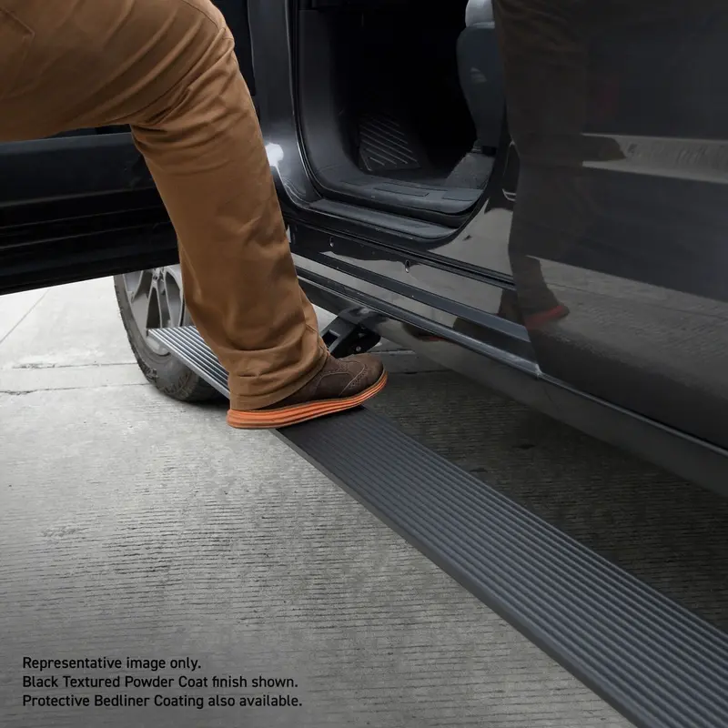 Go Rhino 20306880T - Realtruck Voltstep Electric Running Board Kit - Protective Bedliner Coating 1