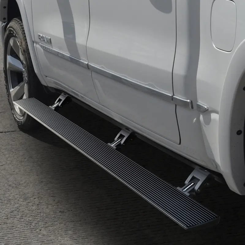 Go Rhino 20430680T - Realtruck Voltstep Electric Running Board Kit - Protective Bedliner Coating 1