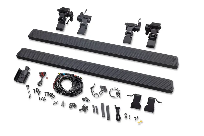 Go Rhino 20450674T - Realtruck Voltstep Electric Running Board Kit - Protective Bedliner Coating 1