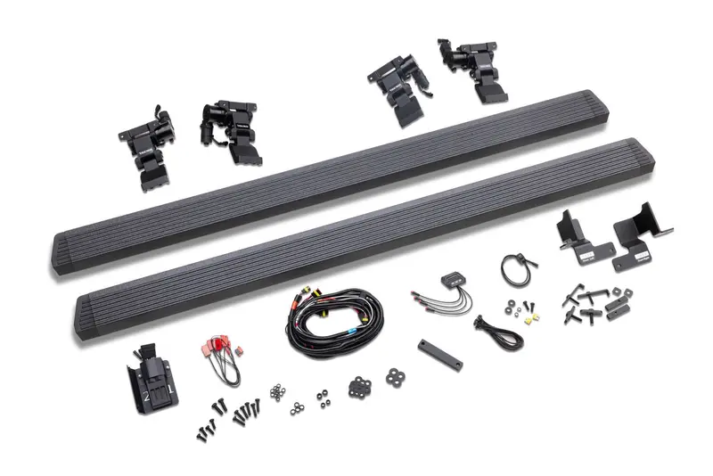 Go Rhino 20451687T - Realtruck Voltstep Electric Running Board Kit - Protective Bedliner Coating 1
