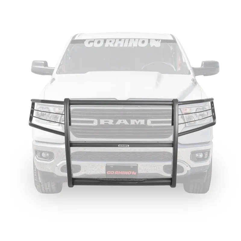 Go Rhino 3130Mt - 3100 Series Stepguard With Brush Guards - Textured Black 2