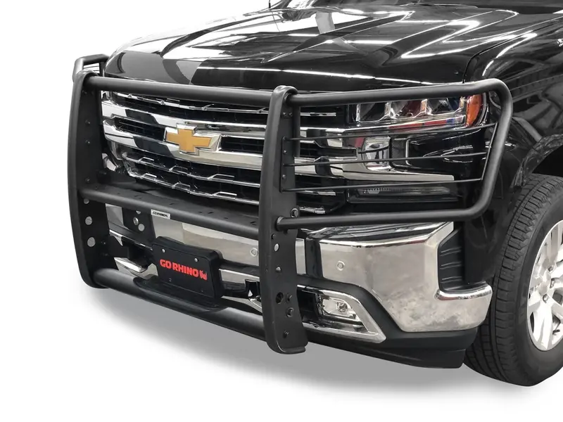 Go Rhino 3176Mt - 3100 Series Stepguard With Brush Guards - Textured Black 1