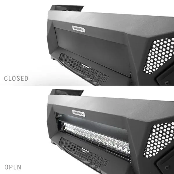 Go Rhino 343921T - Element Frt Bumper W/Power Actuated Light Bar Mount-Textblack 2