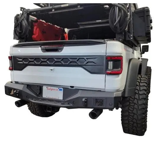 Go Rhino 373120T - Rockline Rear Full Width Bumper - Textured Black 2