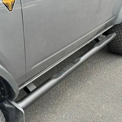 Go Rhino 4129T - 4000 Series Side Steps W/ Mounting Bracket Kit - Textured Black 1