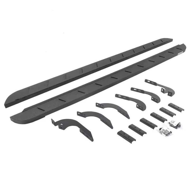 Go Rhino - 63443280St - Rb10 Slim Line Running Boards With Mounting Brackets Kit - Protective Bedliner Coating 1