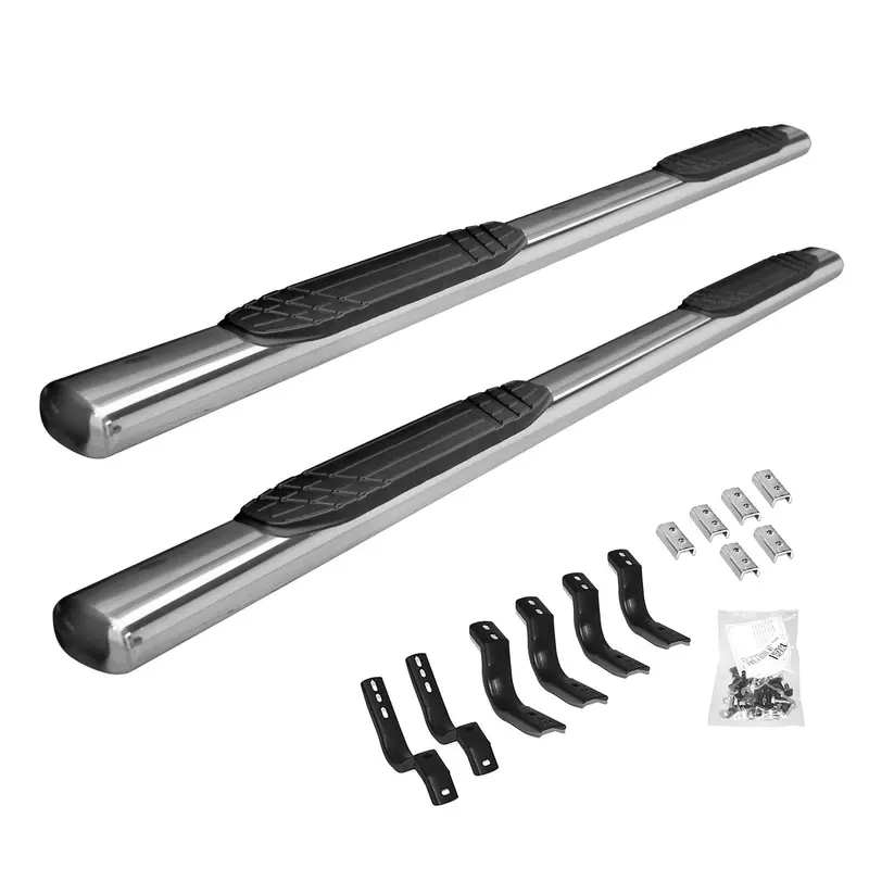 Go Rhino 684036880Ps - 4" Oe Xtreme Sidesteps With Mounting Bracket Kit - Polished Stainless Steel 2