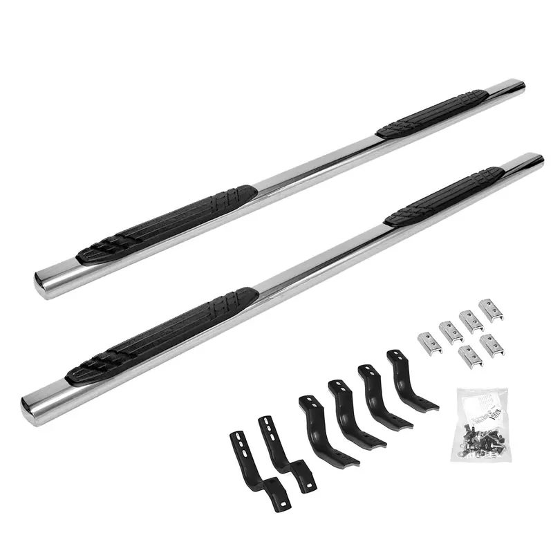 Go Rhino 684415587Ps - 4" Oe Xtreme Sidesteps With Mounting Bracket Kit - Polished Stainless Steel 1