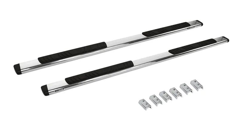 Go Rhino 685404687Ps - 5" Oe Xtreme Low Profile Sidesteps With Mounting Bracket Kit - Polished Stainless Steel 2