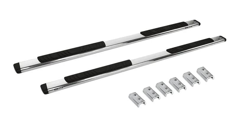 Go Rhino 685409987Ps - 5" Oe Xtreme Low Profile Sidesteps With Mounting Bracket Kit - Polished Stainless Steel 2