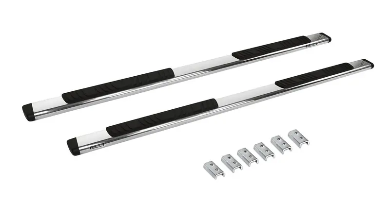Go Rhino 685451687Ps - 5" Oe Xtreme Low Profile Sidesteps With Mounting Bracket Kit - Polished Stainless Steel 1