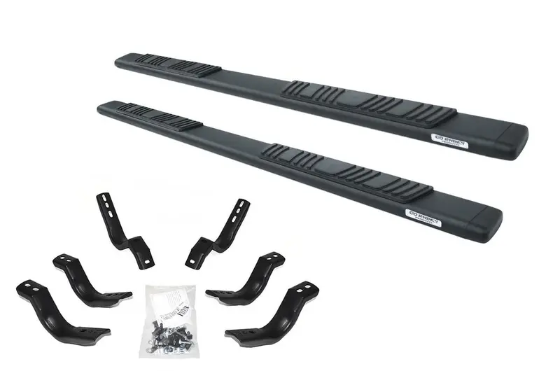 Go Rhino 685451687T - 5" Oe Xtreme Low Profile Sidesteps With Mounting Bracket Kit - Textured Black 1