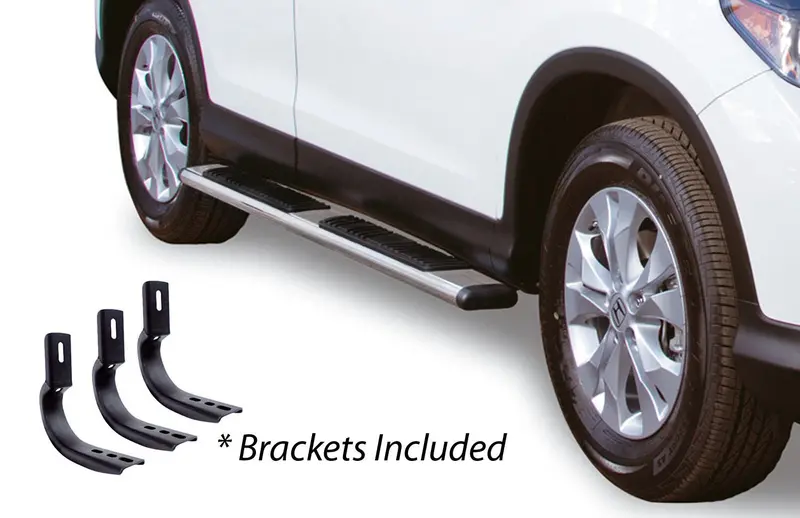 Go Rhino 685490367Ps - 5" Oe Xtreme Low Profilesidesteps With Mounting Bracket Kit - Polished Stainless Steel 1